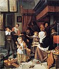 The Feast of St Nicholas by Jan Steen